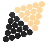 WESIEVYA 32 Pieces Backgammon Checkers Game Pieces Set, Round Plastic Board Game Counters, Beige and Black, Compatible with International Checkers and Chess Boards for Family and Travel Use