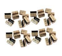 WESIEVYA 32PCS Mini Vintage Pirate Treasure Boxes for Retro Plastic Chests for Dollhouse Decor Educational Historical Creative Imagination Stimulator Halloween Party Favor Supplies