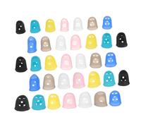 WESIEVYA 35pcs Silicone Finger Protectors for Guitar Players Multi Finger Caps for Strumming and Chording Comfortable Fit for Essential Gear for Beginners and