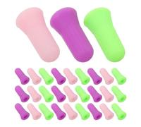 WESIEVYA 36pcs Silicone Vacuum Massage Cups Set for Face and Eye with Suction Therapy, Mini Facial Cupping Tools in Pink Purple Green, Portable Travel Massage Cups for Forehead Chin Neck