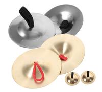 WESIEVYA 3pairs Finger Cymbals Teaching Aids for Boys and Girls Finger Instruments for Musical Activities for Boy Girl to Learn Rhythm and Coordination in Classroom Settings