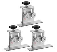 WESIEVYA 3pcs Cabinet Door Installation Kit Adjustable Mounting Jig Tool for Precise Positioning Stainless Steel Hardware, Practical for Woodworking and Hanging Cabinet Doors