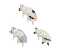 WESIEVYA 3pcs Cat Shape Nail Pen Stand with Rubber Material, Creative Manicure Tool Holder for Convenient Storage, Fine Workmanship, Adorable Cat Pen Rack Suitable for Nail Art