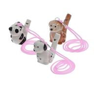 WESIEVYA 3pcs Ceramic Bird Whistles Unique Water Whistles for Boy Girl Outdoor Lessons Includes Panda Spotted Dog Brown Dog Designs Birthday Favors
