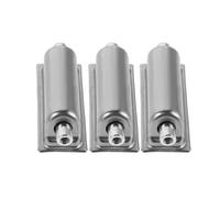 WESIEVYA 3pcs Double End Drum Lugs Metal Percussion Mounting Hardware with High Precision Universal Compatibility Silver Lightweight Electroplated Surface for Drum Kit Repair