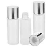 WESIEVYA 3pcs Lotion Bottle Refillable Empty Bottle 100ml Leak-proof Design Electroplated Cap Pet Stylish Elegant Workmanship for Skincare Routine On-the-go