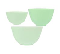 WESIEVYA 3Pcs Silicone Bowls for DIY Face Mask Mixing and Cosmetic Beauty Tools, Safe Material Silicone Bowls with Comfortable Design for Making Masks and Hairdressing Oil at Home