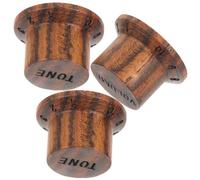WESIEVYA 3pcs Speed Control Knob Turning Guitar Knob Wooden Coffee Colour No Burrs Easy to Remove Light Weight Accessory for Sound Equipment for Friends Who Own A Guitar