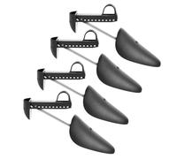 WESIEVYA 4 Pairs Adjustable Shoe Stretchers for Canvas Shoes Anti-deforming Plastic and Metal Material Supports Long Time Use for Work and Special Occasions