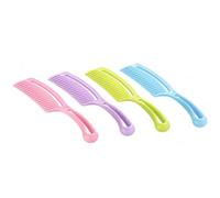 WESIEVYA 4 Pcs Hair Detangling Combs with Wavy Teeth Comfortable to Hold Abs Material Fast Detangling Styling Comb for Women and Men