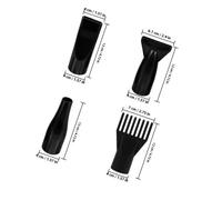 WESIEVYA 4 Pcs Hair Dryer Nozzle Comb Attachment for Pets ABS Material 4cm Diameter Universal Use for Dogs Cats Grooming at Home and Salons