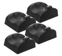 WESIEVYA 4pcs 12-hole Ocarina Holder Stand Black Resin Base Portable Musical Instrument Display Stand Ocarina Accessory for Collectors and Players