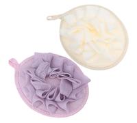 WESIEVYA 4pcs Assorted Colour Shower Loofah Bath Sponges with Pe Mesh Material for Deep Cleansing and Improving, Soft Exfoliating Supplies for Bath, for Birthday