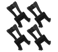 WESIEVYA 4PCS Bicycle Pedal Toe Clips with Straps, Adjustable Bike Toe Clips for Indoor Exercise Bikes and Outdoor Mountain Cycling, Compatible Traditional Clip-In Cage Pedals