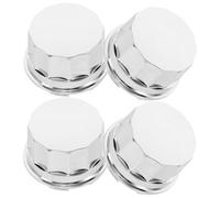 WESIEVYA 4pcs Car Wheel Hub Screw Nut Covers Flat Head Lug Nut Caps for Suv Trailer Tire Protective Dust Caps Corrosion Resistant Quick Install Rim Covers