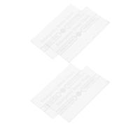 WESIEVYA 4pcs Fire Alarm Break Glass Replacement Panel for Indoor Emergency Stop Button Cover, Safety Protective Alarm Glass Plate for Manual Call Point