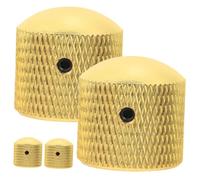 WESIEVYA 4pcs Guitar Volume Knobs Professional Potentiometer Control for Electric Bass Durable and Sturdy Replacement Knobs Easy Installation for Amplifiers and Effects