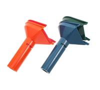 WESIEVYA 4pcs Plastic Coin Dispensing Funnels for Quarters and Dimes, Stackable Funnel Shaped Tubes with Stable Tilt Structure and Fixed Slots, Prevents Jamming and Improves Sorting