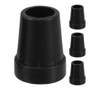 WESIEVYA 4pcs Plastic Walking Stick Replacement Tips for Canes and Crutches, Anti-Slip and Impact-Resistant Walking Cane Support Tips, Easy to Replace, for Outdoor Walks on Slippery