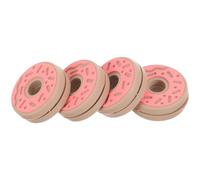 WESIEVYA 4Pcs Tennis Racket Dampeners Doughnut Vibration Dampers Shock Absorbers for Tennis Racquets Quick Install Lightweight Decorative for Enhanced Comfort