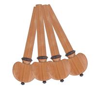 WESIEVYA 4pcs Wooden Cello Tuning Pegs Cello Tuner Replacement String Accessories Non-slip Knob Design