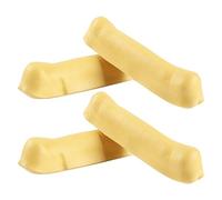 WESIEVYA 4pcs Yellow Underarm Crutch Pads with TPR Material for Quick Installation and Removal, Soft Cushion Covers Reducing Hand Fatigue, for Homes and Healthcare Settings