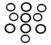 WESIEVYA 5 Pairs Electric Guitar Potentiometer Gaskets Metal Nut Washers Black 3-position Switch Fittings for Guitar Repair and Maintenance