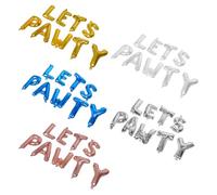 WESIEVYA 5 Sets 5 Sets Pet Birthday Balloons Lets Paw Letter Balloons with Gold Silver Rose Gold Blue Colors Puppy Celebration Decorations for Dogs Cats and Puppies Easy Inflate Indoor