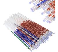 WESIEVYA 50 Pcs Gel Pen Refills Colourful Neon Ink Refills for Students, Write Smoothly with High Colour Rendering, Plastic Material, Suitable for Work and Writing