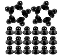 WESIEVYA 50pcs Chef Coat Buttons Uniform Replacement Buttons Plastic Round Ball-Shaped Easy Replacement Extend The Life of Chef Coats Stylish Design for Hotel Restaurant Use