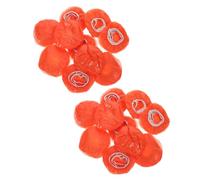 WESIEVYA 50pcs Reusable Fire Alarm Protective Covers for Detectors, Orange Plastic Material, Easy Installation and Sturdy, for Construction and Factories Dust Prevention