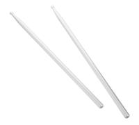 WESIEVYA 5a Aluminium Alloy Drumsticks Percussion Drumsticks for Drumming Practice Silver Pair Drum Accessories Suitable for Percussion Instrument Use
