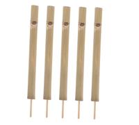 WESIEVYA 5pcs Bamboo Bird Whistle Natural Slide Musical Instruments Portable Lightweight Flute with Ergonomic Mouthpiece for Outdoor Nature Exploration and Party Games