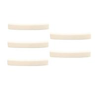 WESIEVYA 5pcs Curved Bone Guitar Nuts Electric Bass String Bridge Replacement Accessories Durable Noise Reducing Tone Enhancer for Vintage Instruments