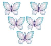 WESIEVYA 5pcs Foil Butterfly Balloons Bright Cartoon Bug Pattern Party Decorations for Birthday Shower Garden Outdoor Photo Props