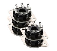 WESIEVYA 5pcs Pin Tube Socket Base for Valve Amplifiers Compatible with Sn Precision Manufacturing for Enhanced Audio Quality and Performance