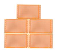 WESIEVYA 5pcs Universal Perfboard Single Side, Experiment Circuit Board for Electronic Project, DIY Practice PCB Breadboard Kit 5.91 Inch
