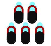 WESIEVYA 5pcs Webcam Cover for Computer and Tablet, Privacy Protection Camera Cover Abs Plastic Material, Multi-functional, Ultra-thin Design Suitable for Laptop and Phone Use