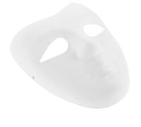 WESIEVYA 5pcs White Paper Masks with Blank Design for DIY Arts, Paintable Face Masks Suitable for Prom and Art Class, Lightweight Costume Masquerade Props