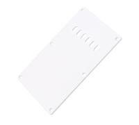 WESIEVYA 6-hole White Single-layer Guitar Neck Plate Tremolo Cover Electric Guitar Protective Pickguard Rear Cavity Spring Cover Accessory for Electric
