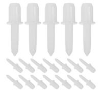 WESIEVYA 60pcs Spring Loaded Shutter Repair Pins for Vertical Blinds and Blind Slats, White Abs Material with Pointed round Head Design, for DIY Repairs at Home Or Office with Secure Hold