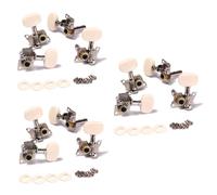 WESIEVYA 6pairs Tuning Pegs Machine Tuner for Ukulele String Classical Guitar Engraved Design for Easy Tuning for Musicians Music