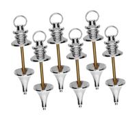 WESIEVYA 6pcs Copper Pendulum Set Balancing Dowsing Pendulums for Divination Spiritual Practices and Interior Decor Elegant Hanging Accessories for Positive Energy
