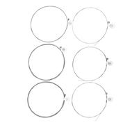 WESIEVYA 6pcs Electric Guitar Strings Replacement Strings for Electric Guitars Resistant Easy Installation for Guitarists and Music