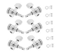WESIEVYA 6pcs Electric Guitar Tuner Pegs Locking Machine for Accurate Pitch String Stability Easy Installation for Folk Electric Guitars Stylish Design Anti