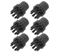 WESIEVYA 6pcs M8 Steam Cleaner Brush Heads Replacement Kit Soft Nylon Bristles Scrubbing Brushes for Hard Surfaces, Grout, and Narrow Corners - Household Steam Cleaner Accessory
