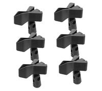 WESIEVYA 6pcs Microphone Holder Clips Mic Stand Adapters for Microphone Fixing Mic Clamp Holder for Desk Stand Use