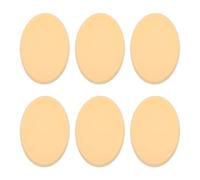 WESIEVYA 6pcs Oval Makeup Sponge Face Powder Puff Hydrophilic Polyurethane Comfortable to Touch Saves Powder Beauty Blending Tool for Daily Use