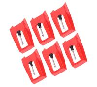 WESIEVYA 6pcs Phonograph Needles Replacement Stylus for Vinyl Record Players Durable and Sound Quality Compatible Turntables Retro Design