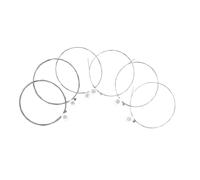 WESIEVYA 6pcs Professional Acoustic Guitar Strings Electric Guitar Replacement Strings Easy Install Replace for Beginners and Performers
